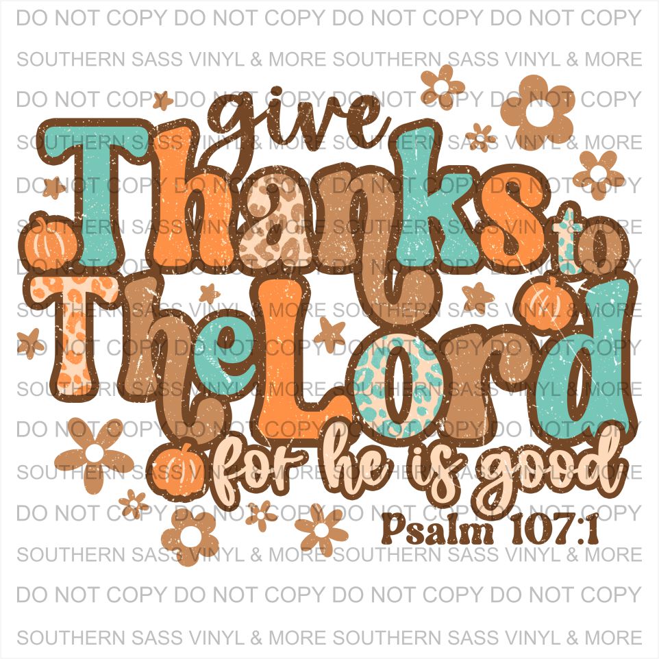 Give Thanks to the Lord