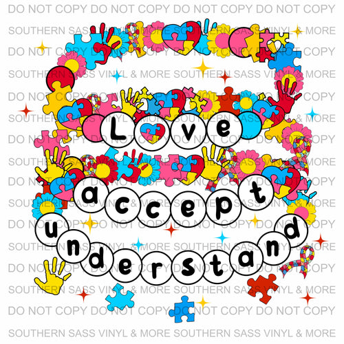 Love Accept Understand Bracelet