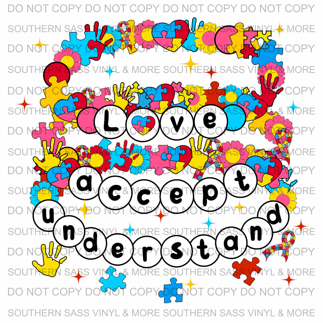 Love Accept Understand Bracelet