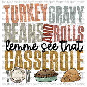 Turkey Gravy Beans & Rolls