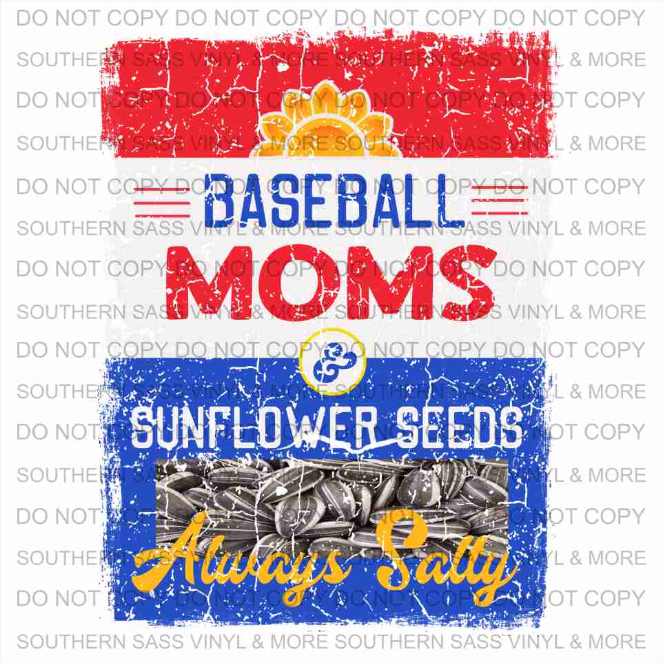 Baseball Mom Sunflower Seeds