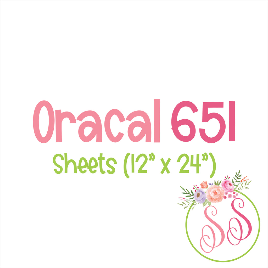 Oracal 651 Adhesive - 12" x 24" Sheet
