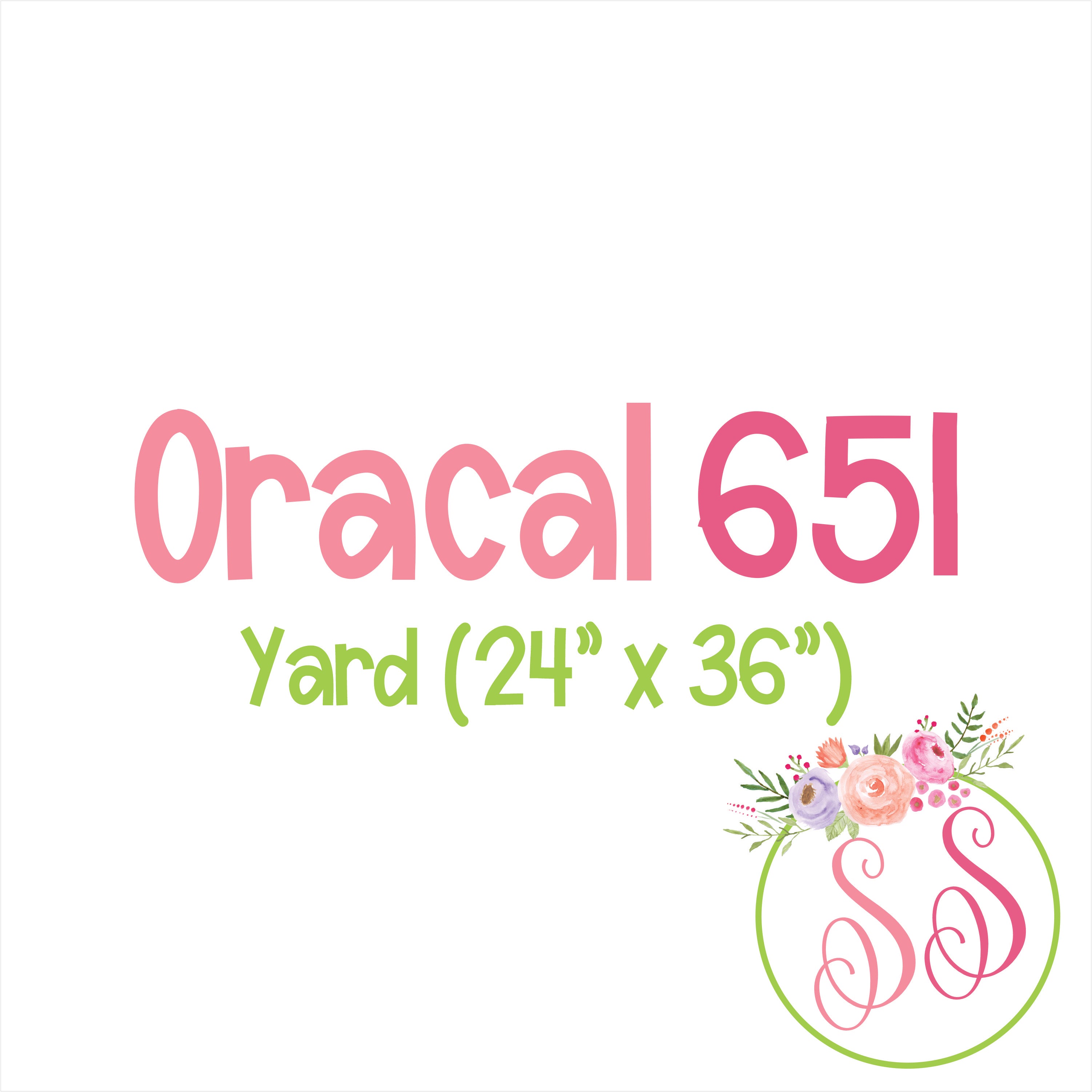 Oracal 651 Adhesive - Yard (12" x 36")