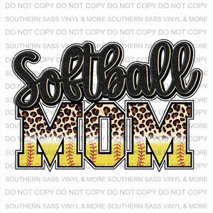 Softball Mom - Cheetah